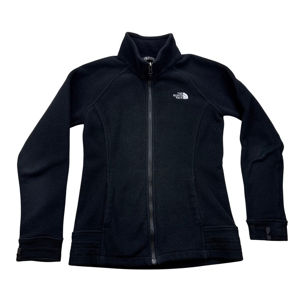 The North Face‎ Womens TKA 100 Fleece Jacket Full Zip Black Mock Neck Small